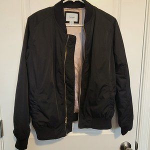 Old Navy Women's Bomber Jacket Full Zip Pockets